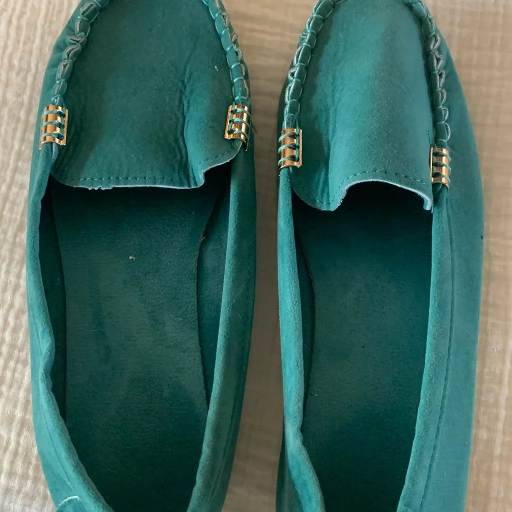 Teal Loafers for Women - Picture 3 of 4
